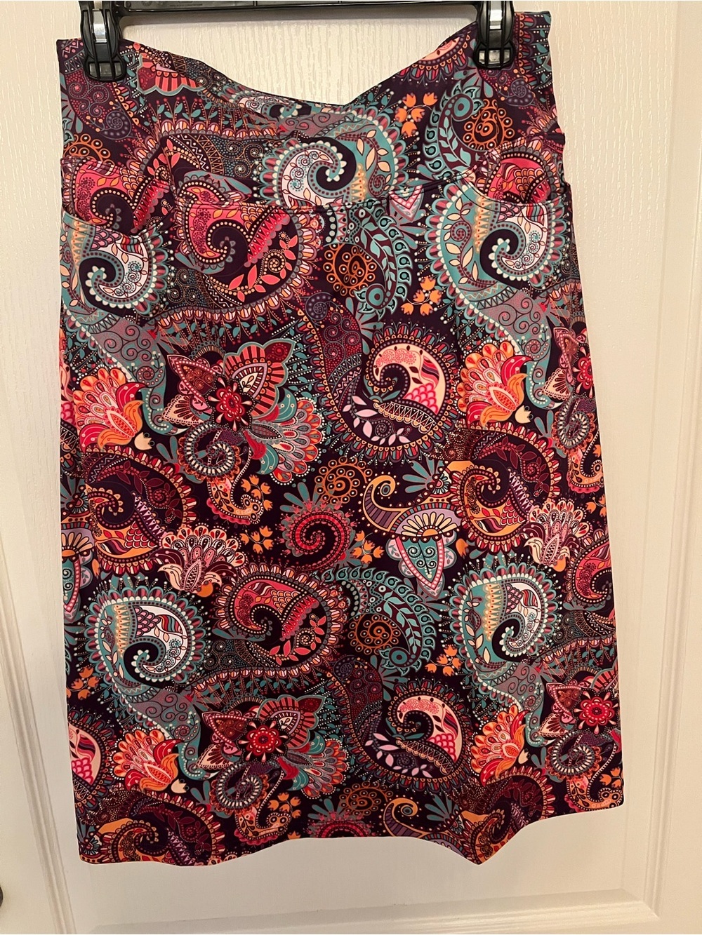 Women's Paisley Swim Coverup Skirt in Multicolor